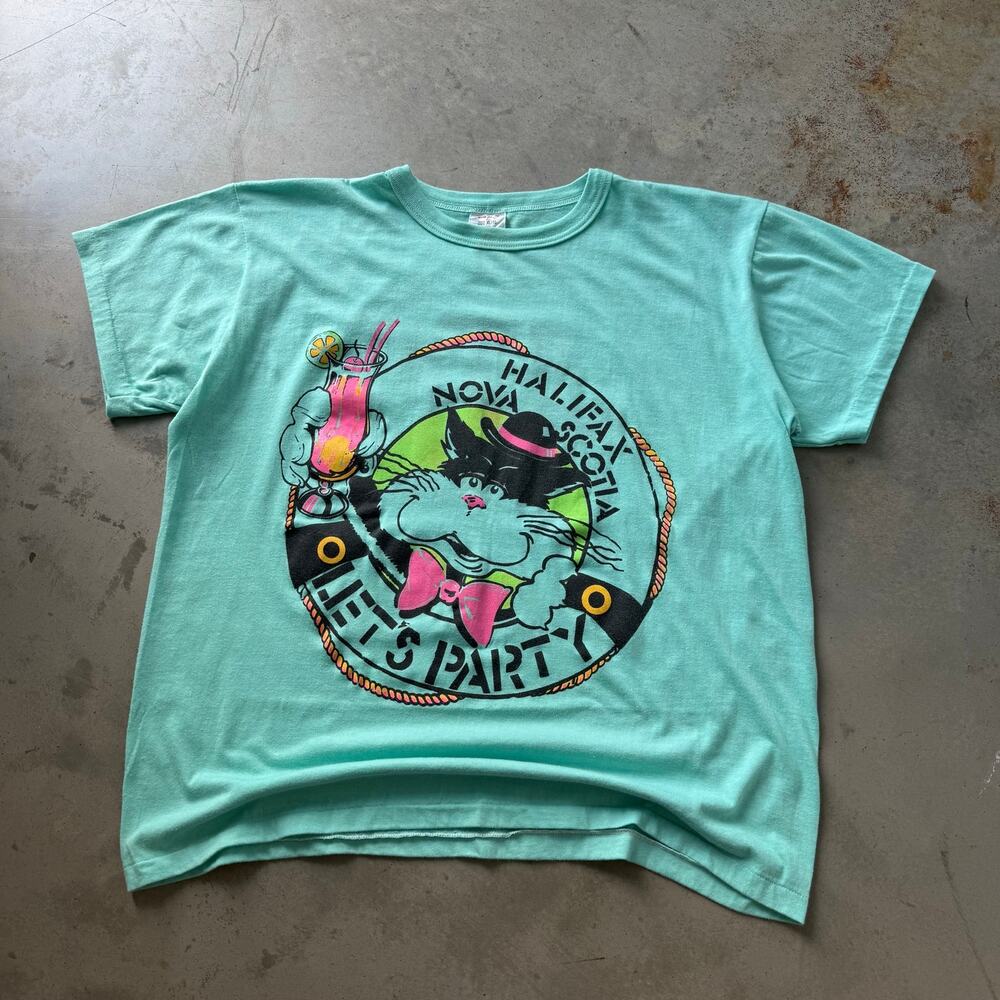 Vintage 80’s New Misty Moon Halifax Nova Scotia Bar Club Retro T-shirt Size XL
